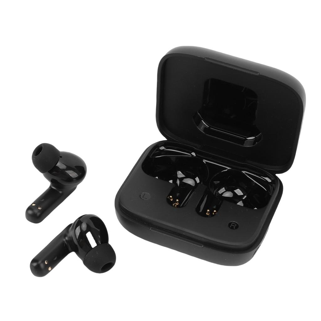 Wireless Earbuds HiFi Surround Sound Bluetooth 5.4 Earphones with LCD Full Color Touch Screen Black
