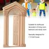 1:12 Doll House Mini Wooden Steepletop Door for Dolls DIY Dollhouse Furniture Accessories