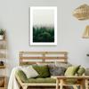 Canvas Print, Green Forest In the Fog