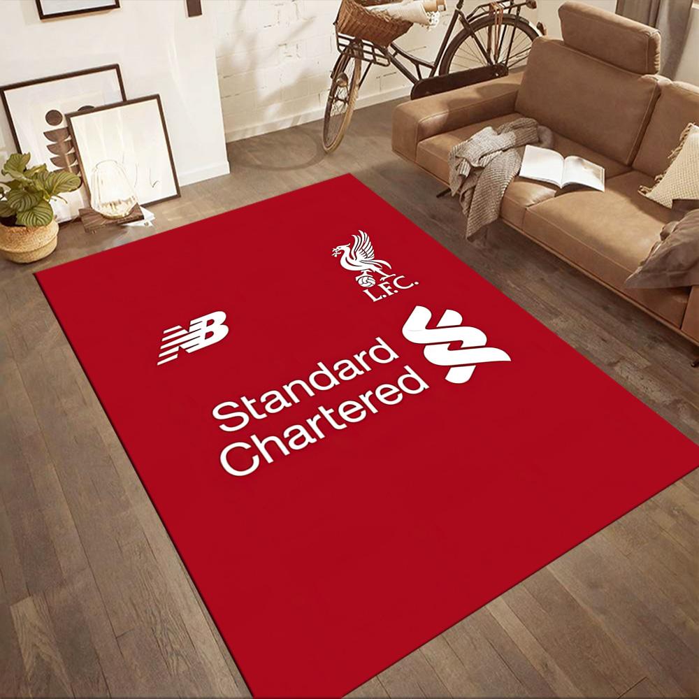 Liverpool Football Club Area Rug Suitable For Game Room Kitchen Entryway Outdoor Antislip Carpet Office Home Decor Wedding Party Gift
