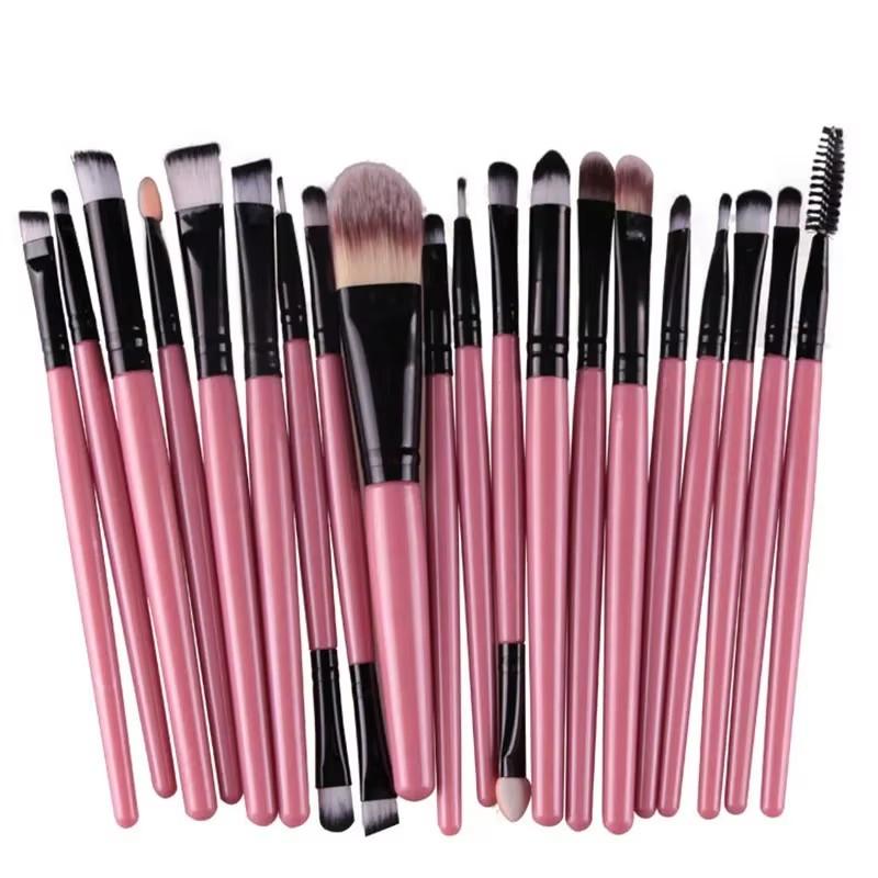 20Pcs Makeup Brush Set Beauty Makeup Concealer Brush Blush Loose Powder Brush  Highlighter Foundation Eye Shadow Brush Tools