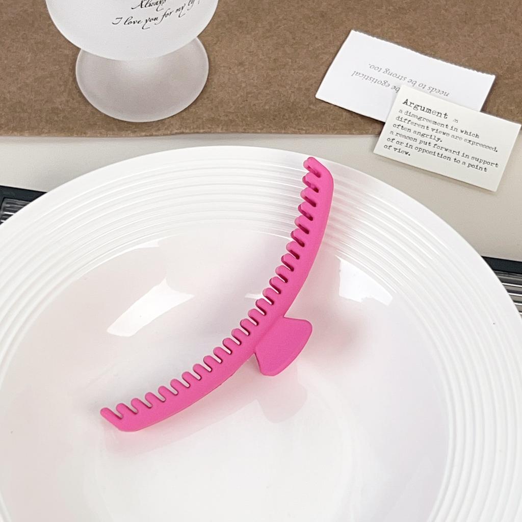 Simple Large Hair Claw Clips Plastic Hair Clips Matte Color Shark Clips Women Hair Accessories Daily Headwear