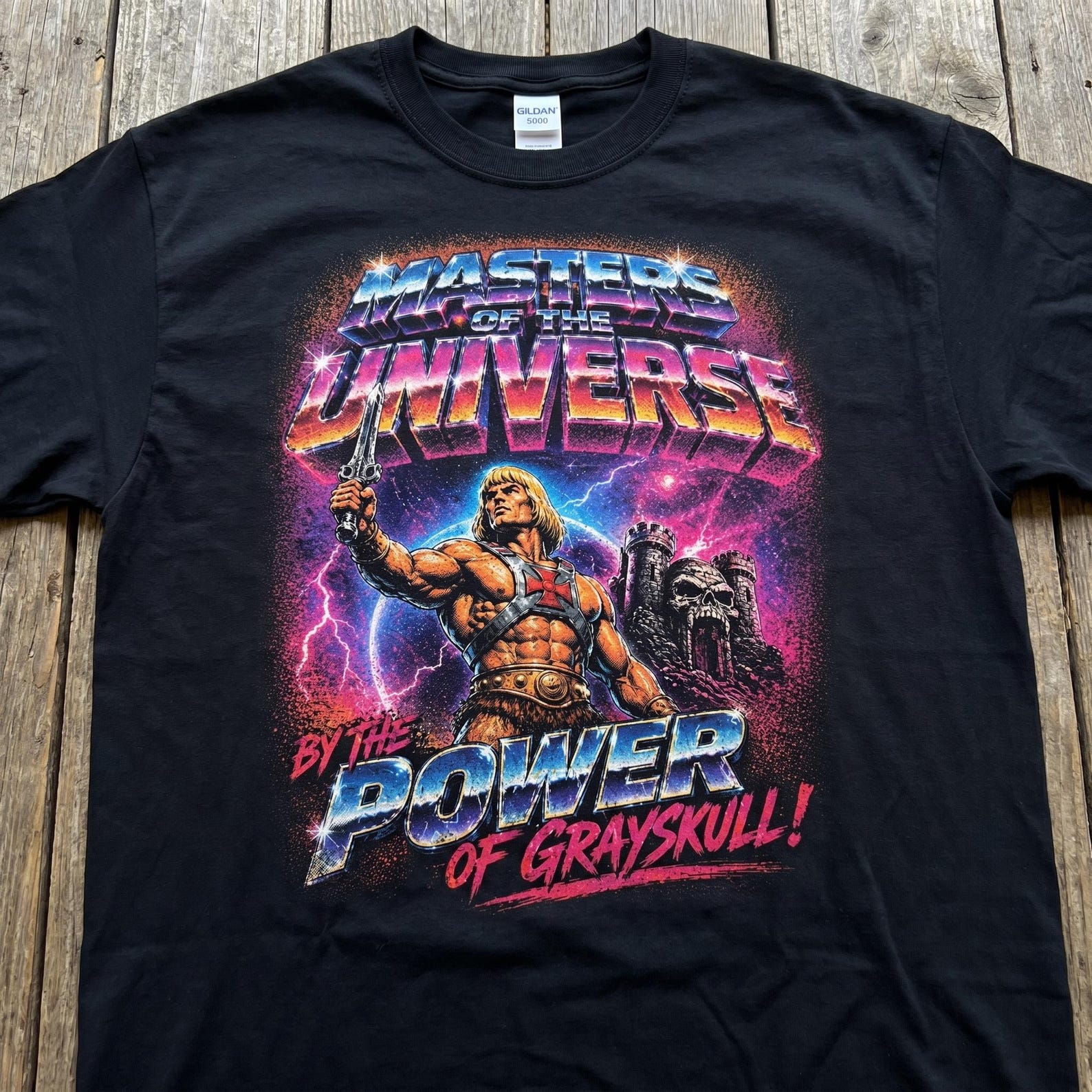 He-Man Masters of the Universe Tee | Vintage Bootleg 80s Cartoon Unisex Shirt S