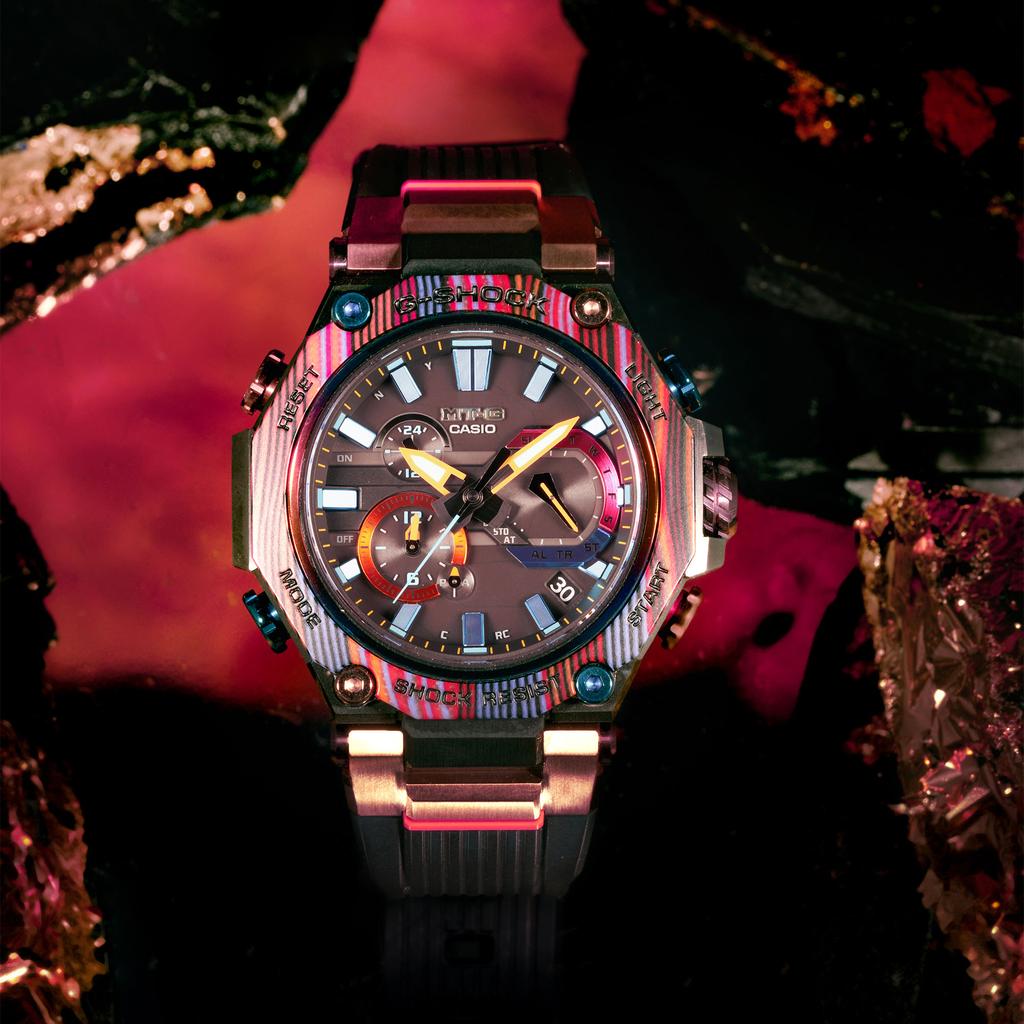 Casio Herren-Quarz-Uhr aus Edelstahl, 200M wasserdicht, MTG-B2000XMG-1A