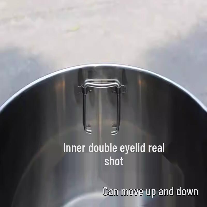 Commercial 75L Thickened Stainless Steel Pot with Lid