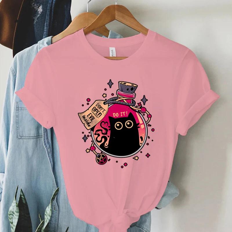 Woman Clothing Graphic T Shirts Womens Lovely Pattern Tshirt for Female Fashion Tops 2024 Funny T Shirts Youthful Woman Clothes