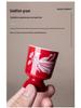 Colorful Glazed Ceramic Baijiu Cups: Creative One-Sip Toast Glasses for Home Use.