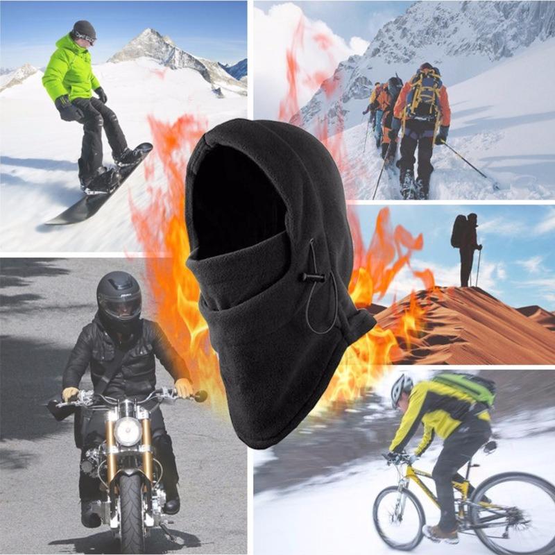 Warm Cap Winter Men Women Hats Waterproof Thermal Fleece Balaclava Hat Hooded Neck Warmer Outdoor Cycling Hiking Scarves Hats