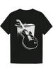 Graphic T-shirt - Black Music Tee with Guitar Amp Design