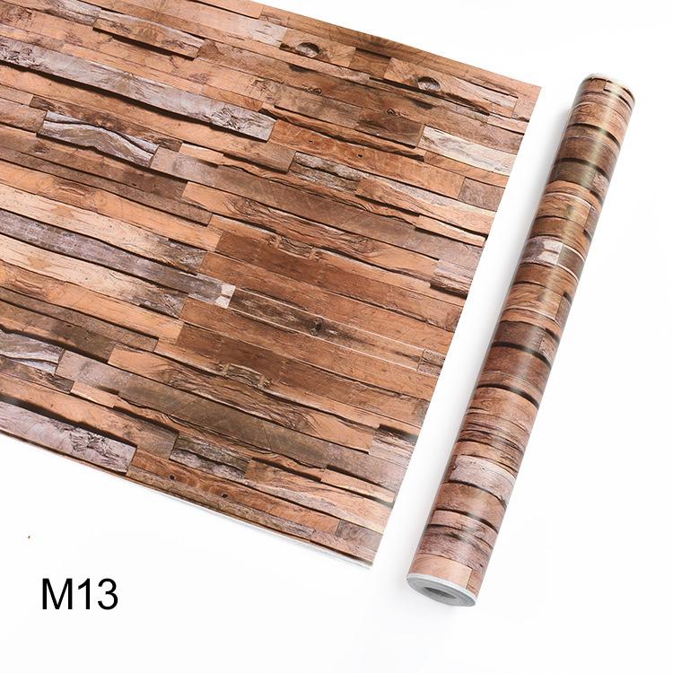 Buy 10M Home Decor Wood Grain Wall Sticker Self Adhesive Wallpaper