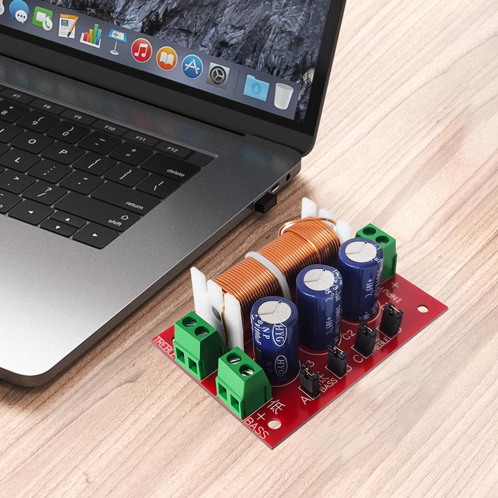 1-10PCS YLY-2088 400W Adjustable 2 Way Crossover Filters Module Audio Speaker Frequency Divider Full Range Treble Bass