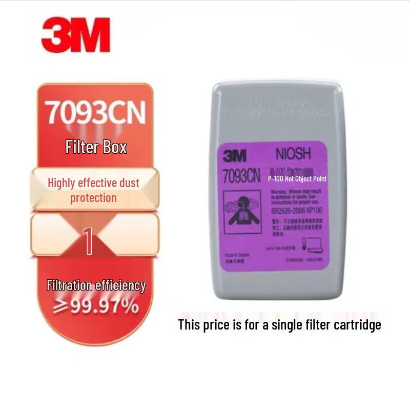 3M 7093CN High-Efficiency Particulate Filter Cartridge 1 Piece