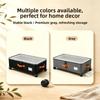 Clear Lids Rollable Storage Box Stackable Underbed Drawer with Wheels  For Blankets