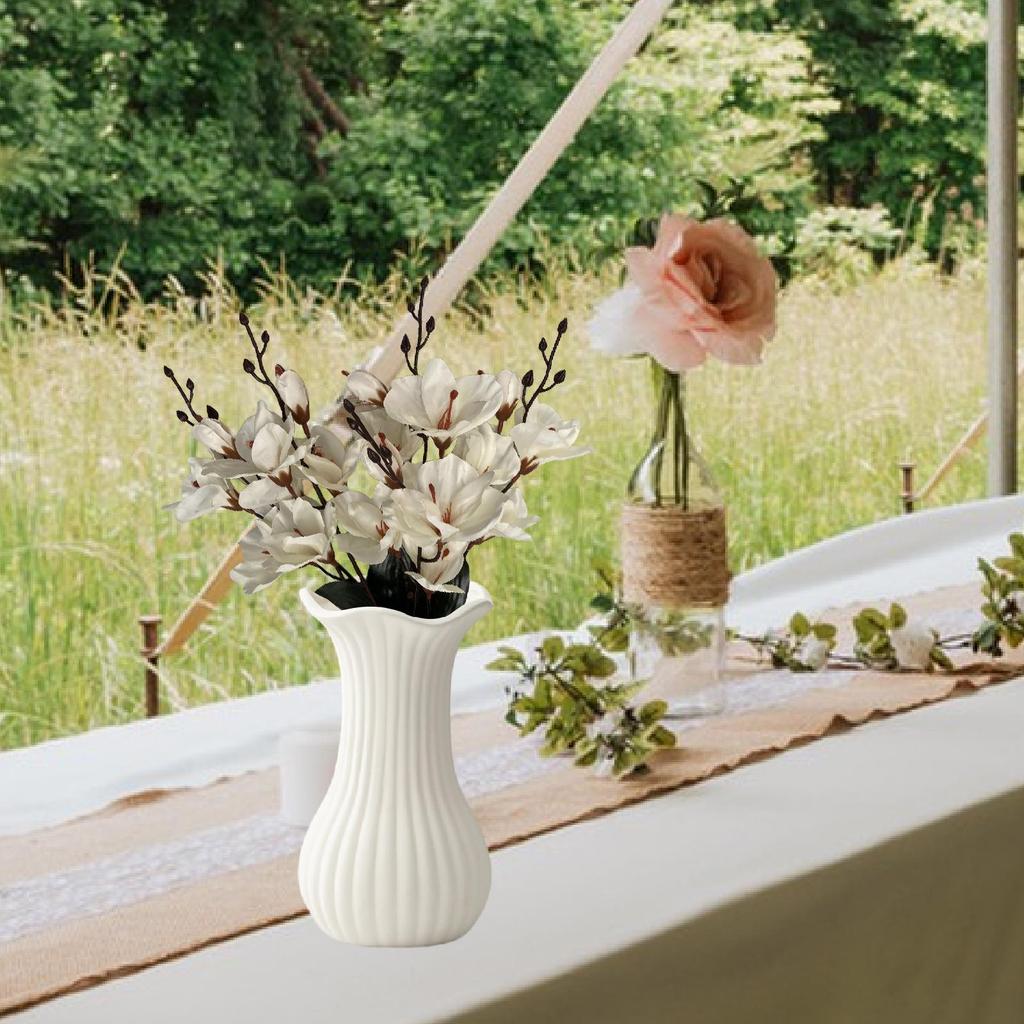 Kunstige Magnoliablomster Falske Magnoliablomster Borddekoration Livagtige til Kontor Spisebord Boligindretning