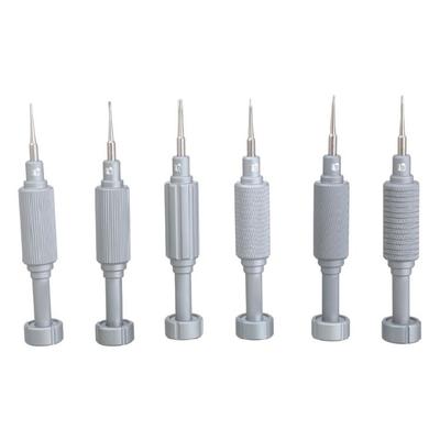 Kit de 6 Chaves de Fenda de Precisão com Pontas Magnéticas Para Reparo e Desmontagem de Celular e Tablet Com Design de Cabo Ergonômico