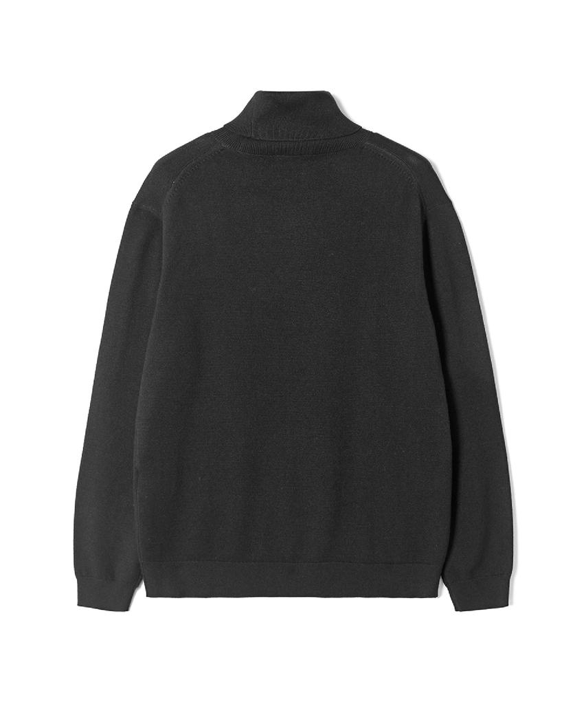 ADHOC Unisex Basic Turtleneck Knit (Black) (Hcalka4)