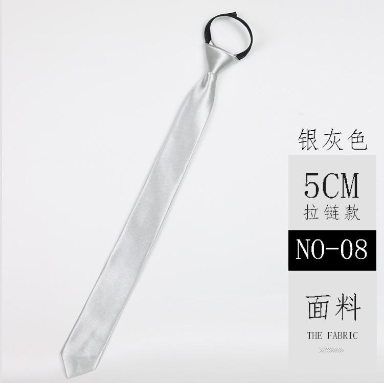 8CM Klassische Schwarze Krawatte Imitation Seide Einfach zu binden Für Männer Business Blau Rot Reißverschluss Krawatte 5CM Schmale Hemdkrawatte Geschenk