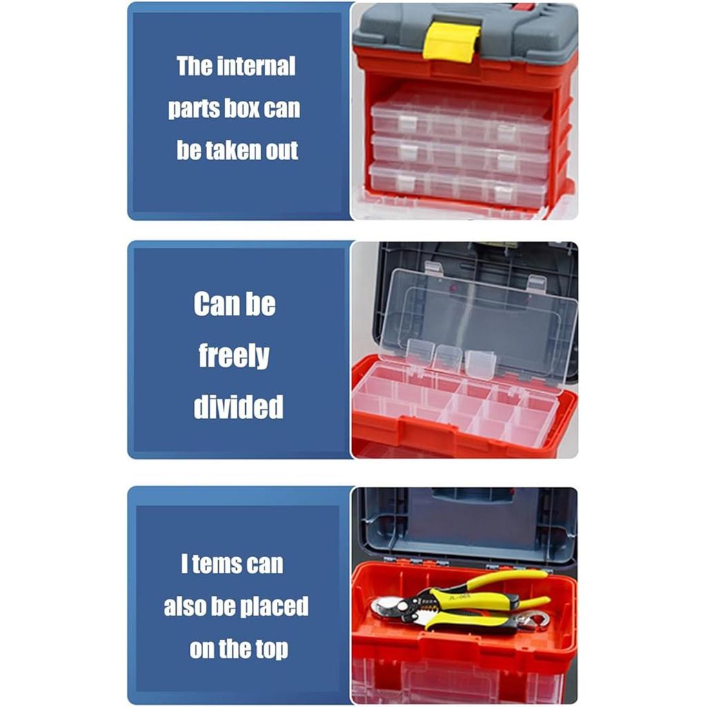 4 Layer Stackable Storage Box Things Storage Box Adjustable Compartment For Jewelry Tool Small Item