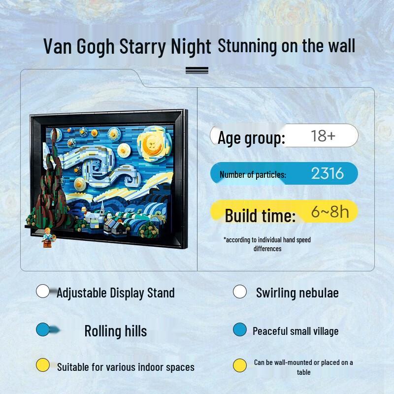 LEGO Ideas Vincent van Gogh The Starry Night Set