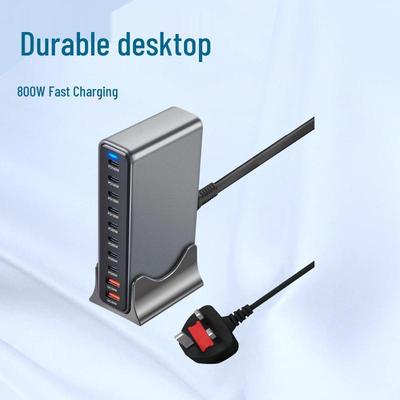 800W Multi-Port USB Fast Charger: High-Power GaN PD Desktop Charging Station