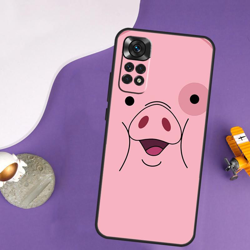 Cartoon Pig Case For Xiaomi Redmi Note 13 Pro 14 12 9 10 11 Pro 10S 11S 12S Redmi 13C 14C 10C 12C Cover