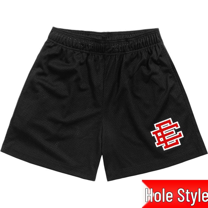 

EE Мужские фитнес-шорты для мышц - Дышащая сетка, Длина до колена, Европейский и американский стиль M