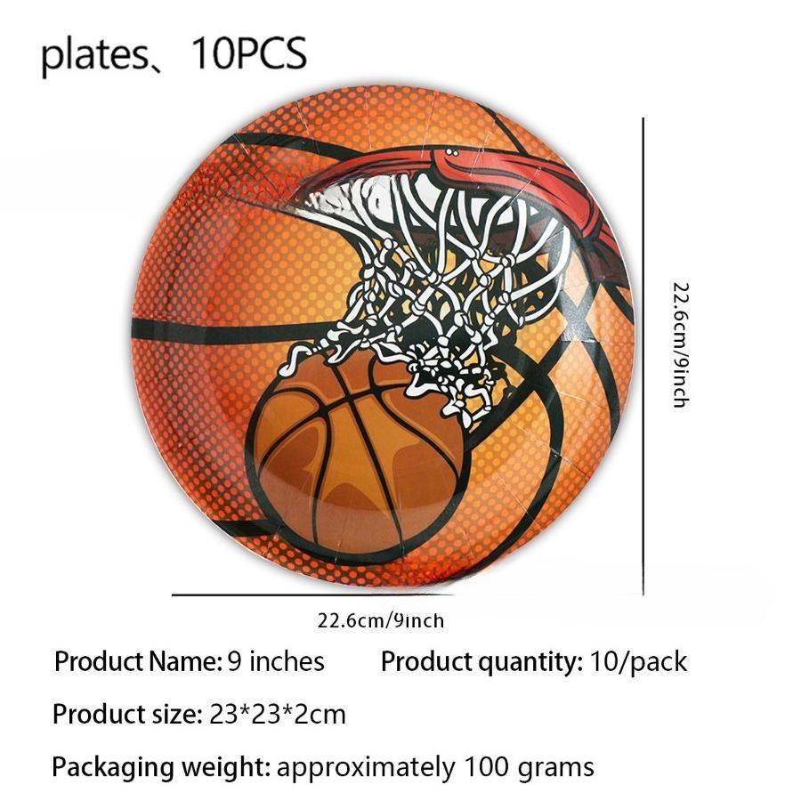 Basketball NBA Saison Party Tischgeschirr Fan Geburtstagsszene Dekoration Pappteller Servietten Tischdecke NBA