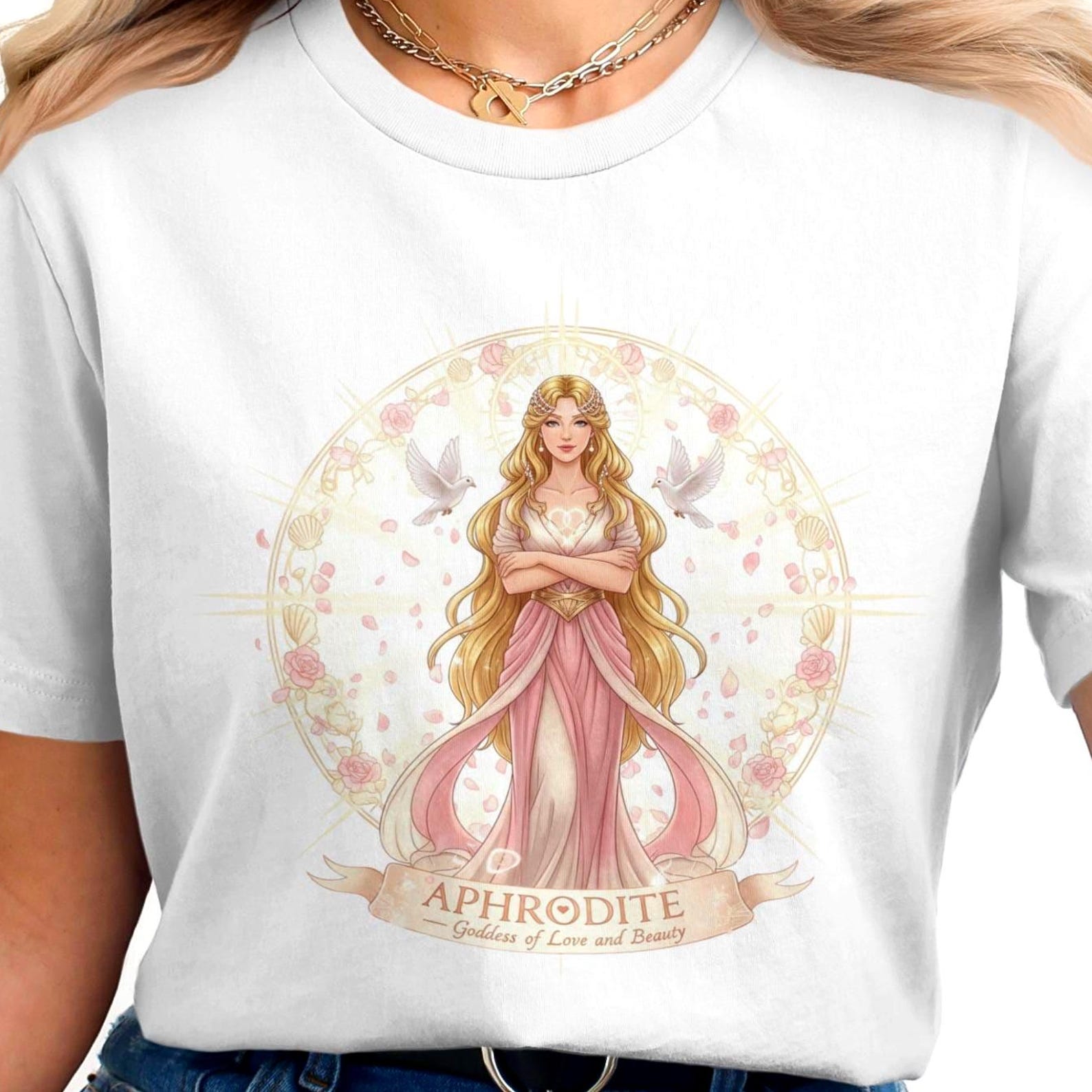 Aphrodite T-Shirt | Greek Mythology | Goddess of Love and Beauty Tee M