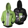 Invader Zim Costume Printed Men Zipper Hoodie Sweatshirt In Comfortable Soft Material
