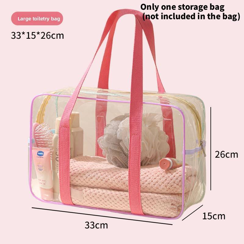 Pvc Travel Toiletry Bag With Multiple Compartments For Women And Men