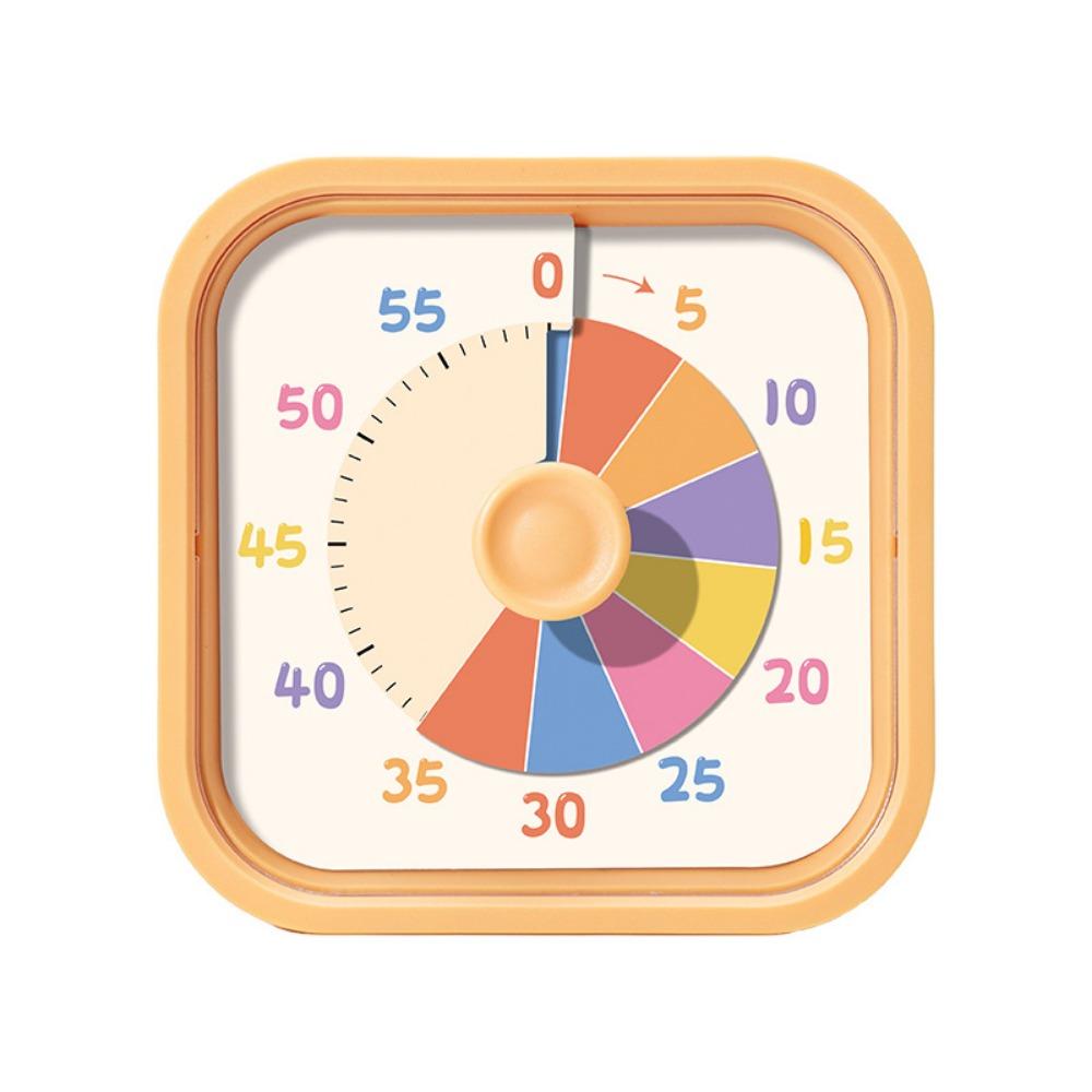60 Minutes Visual Timer Square Kitchen Cooking Timer Time Management Tool Countdown Timer Indoor