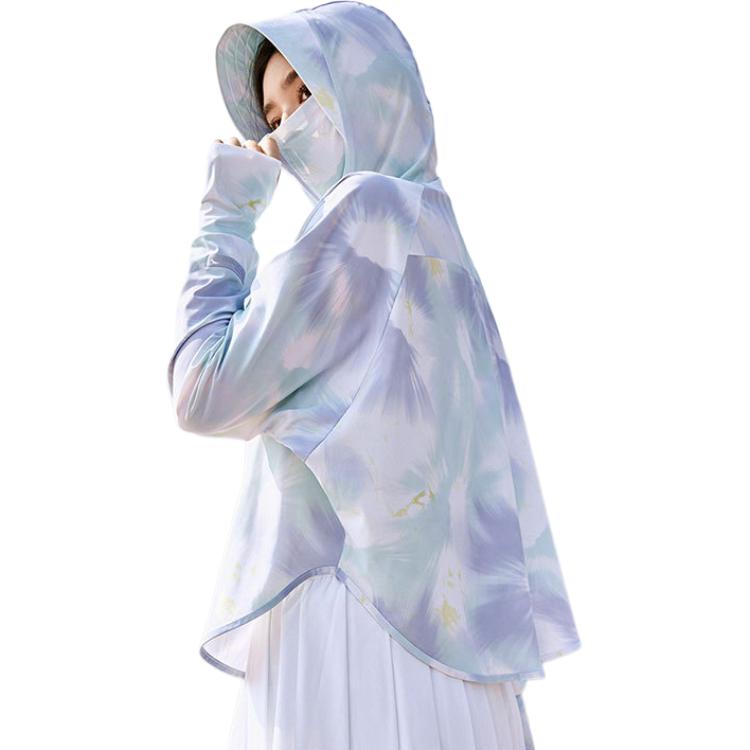 Anta UV Protection Breathable Sun Protection Clothing Women Outerwear Sakura-Purple Printed 162427710-1