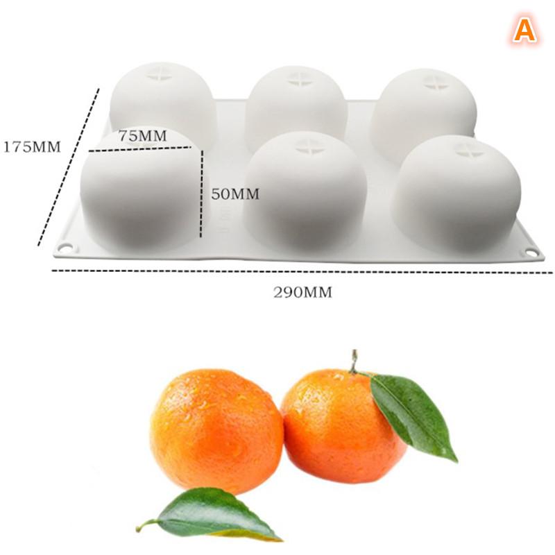 Durable Silicone Orange Fruit Mold Cake and Jelly Pan with Multiple Cavities Reusable Mould for Baking Treats in Any Kitchen