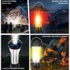 Rechargeable Camping Lamp 3 Light Sources 4 Gears Flashlight Ip45 Waterproof Tripod Magnetic Base Emergency