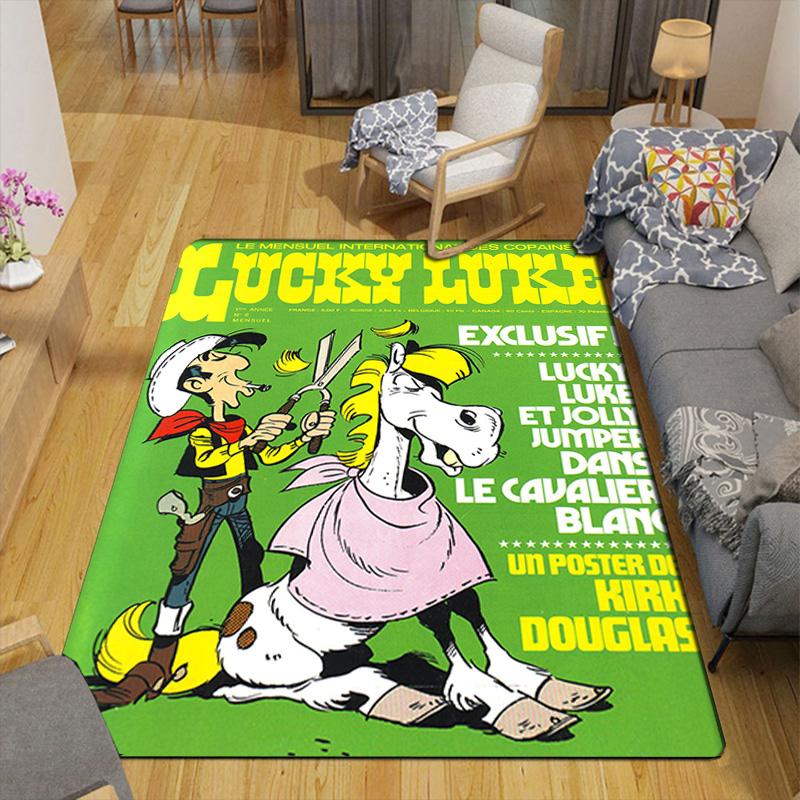 Lucky Luke Rug Floor Mat for Living Room or Bedroom Soft and Comfortable Carpet a Gift for Birthday and Holiday.DFF0925282