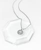 Glory_Arden [Unisex] Surgical Steel Circle Perforated Cross Daily Necklace / Ghmn-402