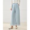 IEF Women's Korean Style Cropped Wide-Leg Pants