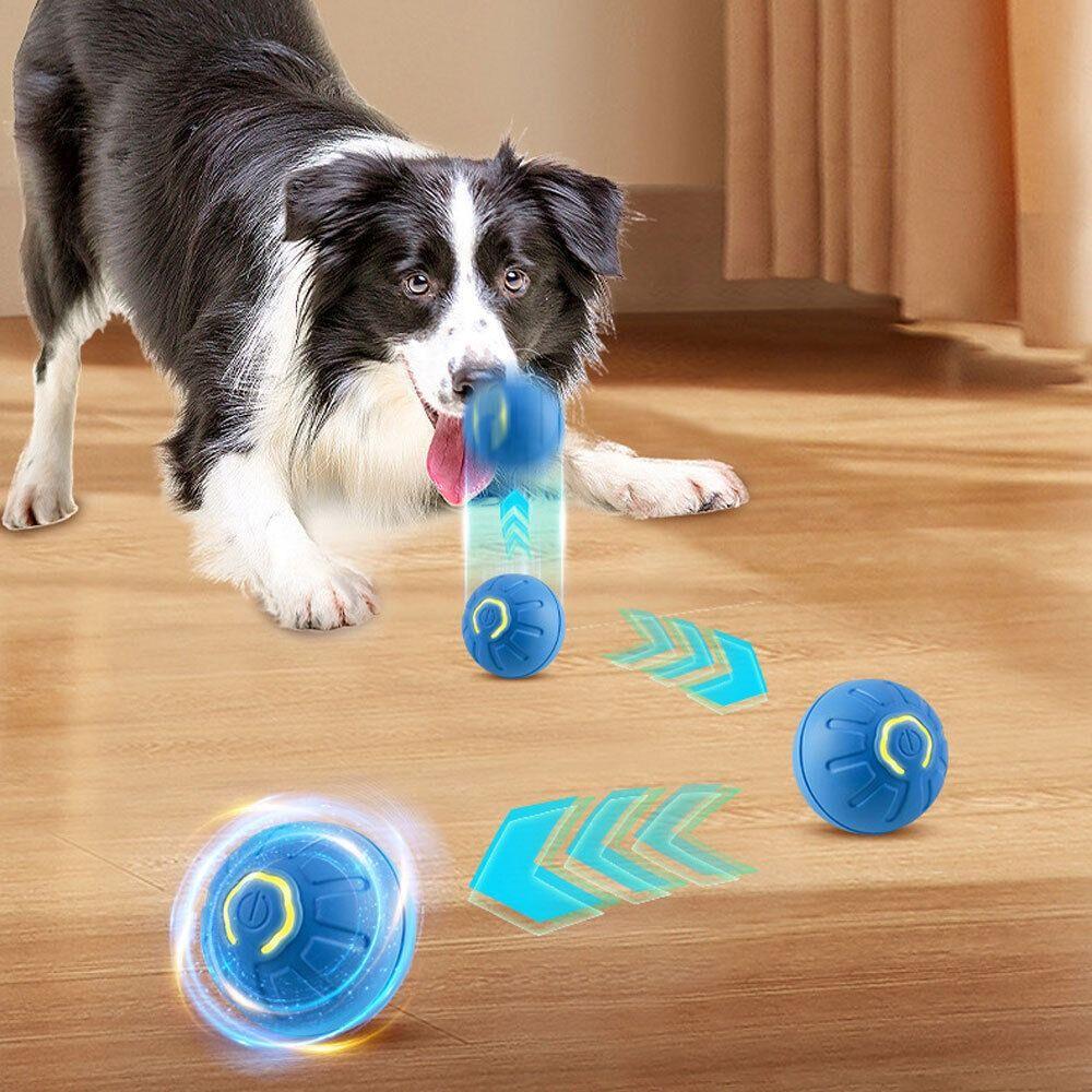 LED Dog Interactive Toy Ball Bite Resistant Automatic Jumping Ball NEW Teasing Dog Ball