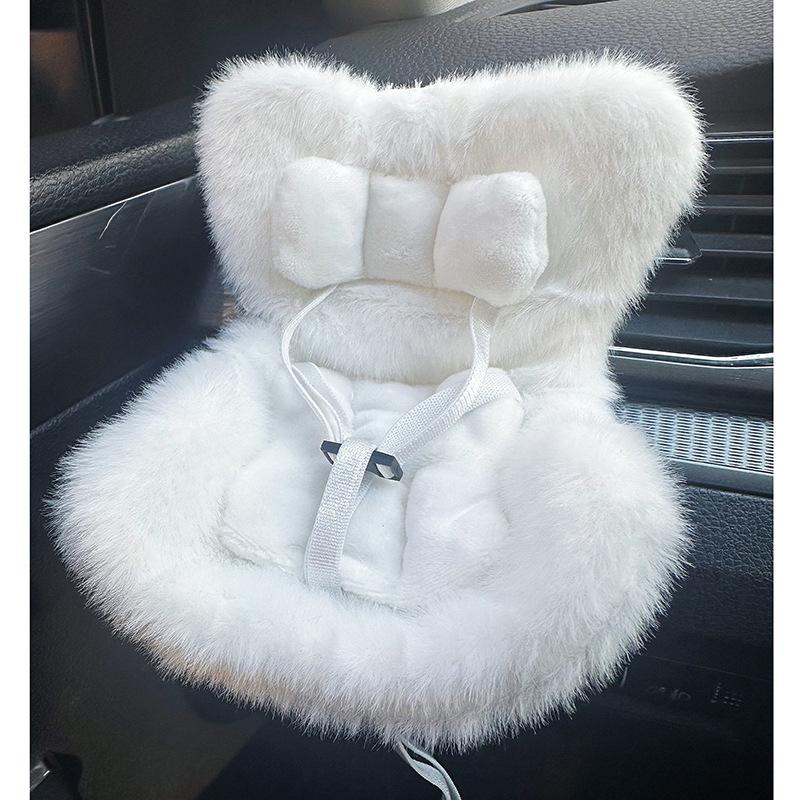 Labubu Barnesete 17cm Kawaii Plysj Sikkerhetssete Bil Luftuttaksdekorasjon Kawaii Anime Dukke Bilinteriørdekor Kreative Gaver