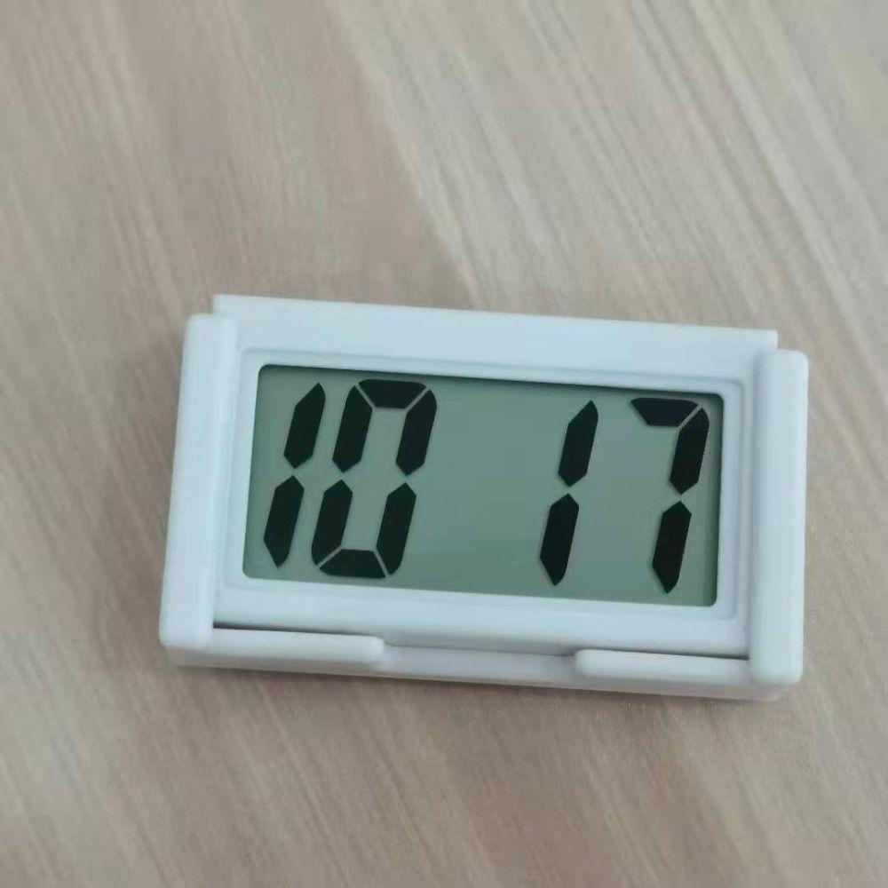 

Creative Mini Clock Simple Household Clock New Quiet Desktop Clock білий