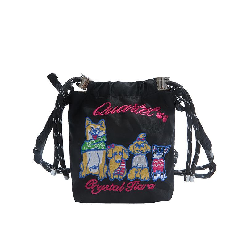 2025 New Japanese Embroidery Mobile Phone Bag Simple Bag Women's Fashion Versatile Portable Trend Messenger Shoulder Bag Women