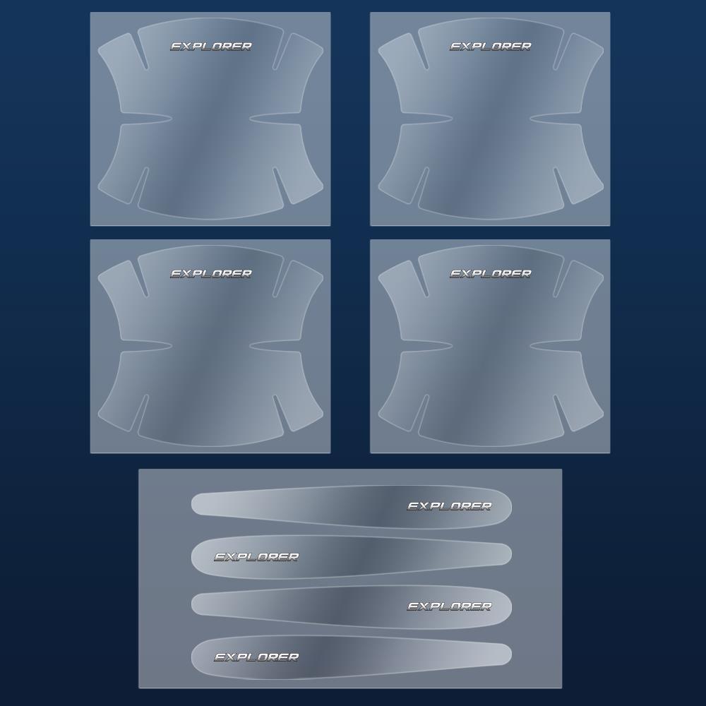 CMOC6 8PCS Car Door Handle Transparent Anti Scratches Protector Film Stickers For Ford Fiesta Mondeo Fusion Escape Edge Kuga Ecosport