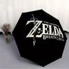 Zelda Breath Legend of Zelda Automatic Folding Umbrella with Sturdy Iron Frame, Portable Compact Travel Umbrella All-Season Use Parties 0807035