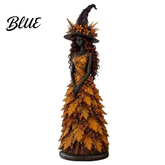 Collectible Witch Statues for Halloween Autumn Figurine Statue Fall Tabletop Decor Shelf Decoration Unique Ornaments Home Mantel Fireplace S C