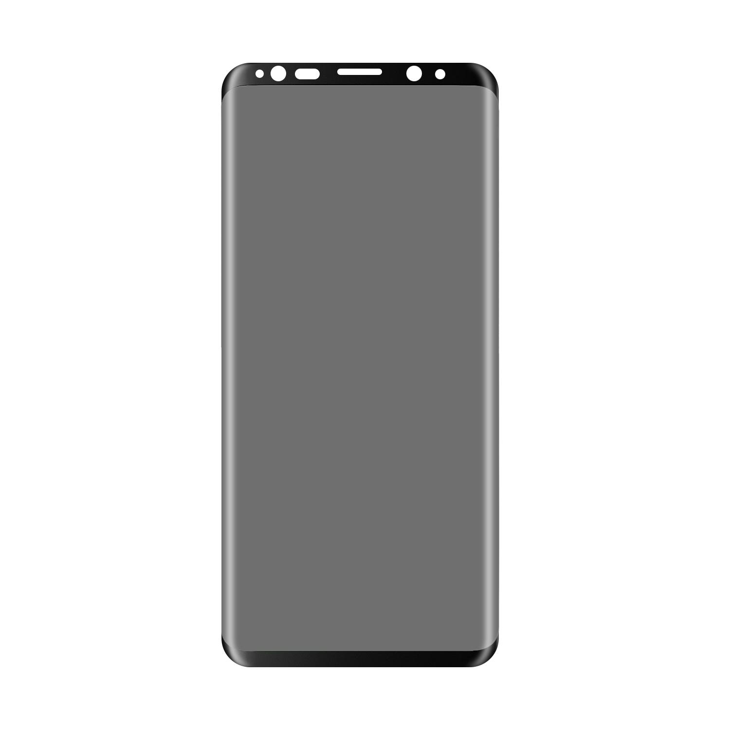 

ANGIBABE for Samsung Galaxy S9 G960 0.26mm Silk Print Full Cover Anti-peep Curved Tempered Glass Screen Film Type A