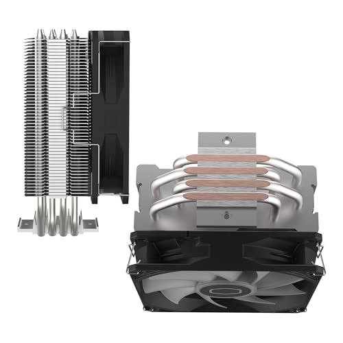 Cooler Master Hyper 212 Spectrum V3 CPU Air Cooler with ARGB Synchronization, 120mm PWM Fan, 4 Copper Direct Heatpipes, 152mm Tall, for AMD Ryzen AM5/
