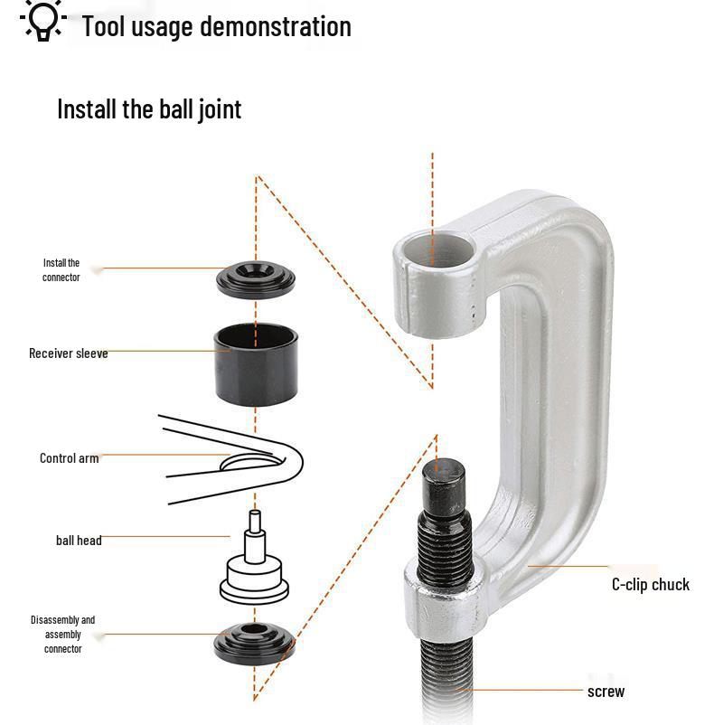 C-Type Lower Control Arm Ball Joint Remover Tool