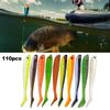 55mm Simulation Artificial Small Fish Soft Fishing Lure Baits with T Tail Accessory