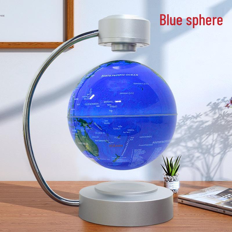 6-Inch Self-Rotating Magnetic Levitating Globe: Luminous Home Decor Gift