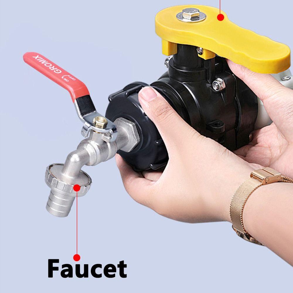 Replacement Valve Fitting 1/2'' 3/4'' Tap Connecter Coarse Thread IBC Tank Water Coupling Adapter